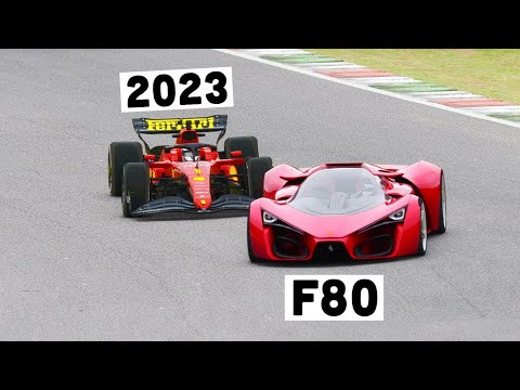 Ferrari F1 2023 vs Ferrari F1 80 Concept - Mugello GP