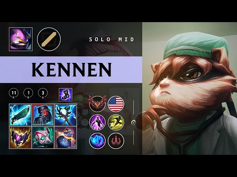 Kennen Mid vs Twisted Fate - NA Grandmaster Patch 26.01