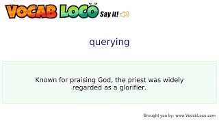Video thumbnail for querying