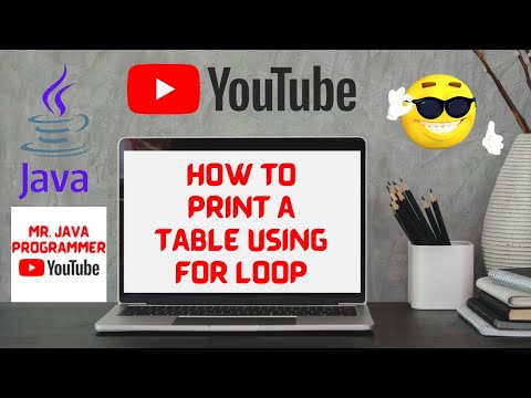 Multiplication Table In Java Using For Loop Ll Java Program For Class Ix And X