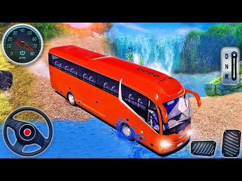 Offroad Coach Bus Driving 3D - Uphill Tourist Transport Driver Simulator - Android GamePlay