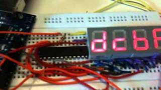 preview picture of video 'Some fun with Arduino and the MAX7219 (2/2)'
