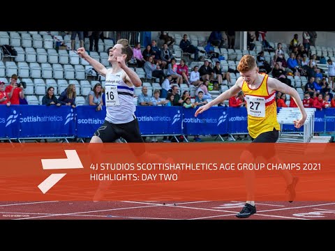 Day 2 Highlights of the 4J Studios scottishathletics Age Group Championships 2021 - vincosport.com