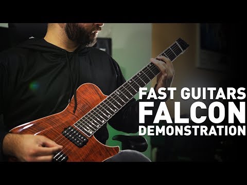 Fast Guitars FALCON - Headless Fanned Fret 7 String Custom Guitar Demo