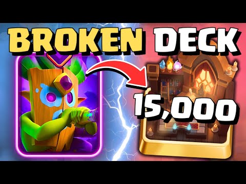 We Hit 15,000 Trophies Using This INSANE Log Bait Deck!