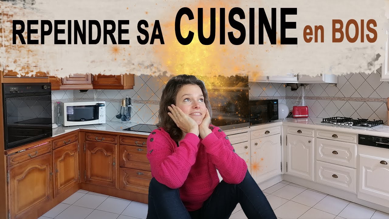 Je REPEINS une CUISINE en BOIS pour lui apporter plus de MODERNITÉ