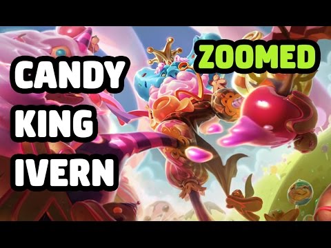 CANDY KING IVERN SKIN ZOOMED SPOTLIGHT - LEAGUE OF LEGENDS