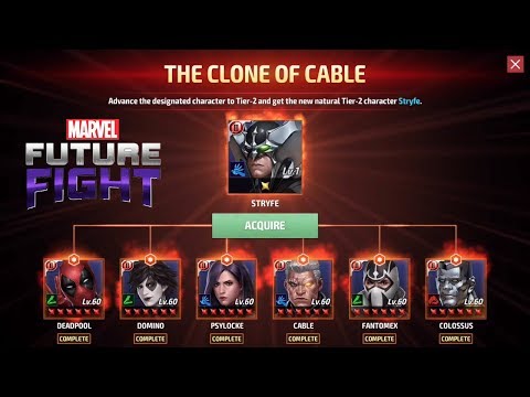 Marvel Future Fight Part 142 - Fantomex to Tier 2 and Stryfe Unlocked!