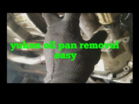 How to remove the oil pan from a 2007 Yukon 4x4 5.3