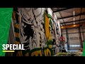 Een prachtig spandoek van Fansupport Den Haag