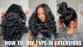 BEGINNER-FRIENDLY DIY TAPE-IN INSTALL (EASY TO FOLLOW) | Jenise Adriana