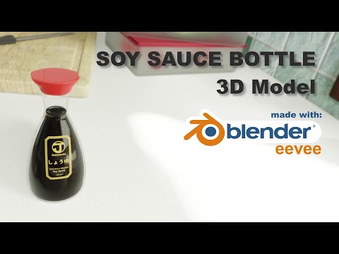 Soy Sauce Bottle - Blender 2.80 Eevee