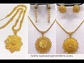 Long Gold Chain Necklace With Pendant
