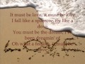 Don Williams-It must be love(lyrics)