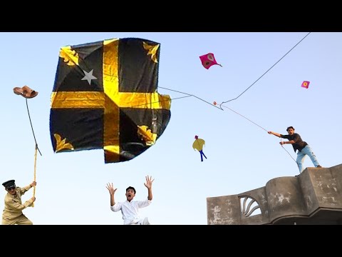 Big Kite Flying In Sky | Pari Vs Gudda Kite Catch Moti Door