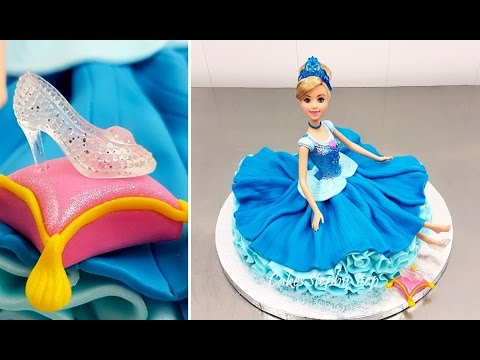 Disney Princess Cinderella Doll Cake - How To Make by Cakes StepbyStep
