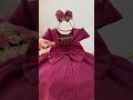 Vestido Infantil Marsala Com Busto Nervura Pérolas Daminha