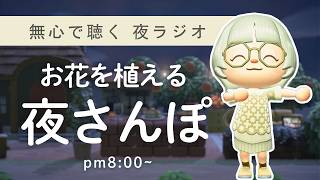 静かで心地よい夜の道｜pm8:00～｜あつ森雑談ラジオ【睡眠・作業用】