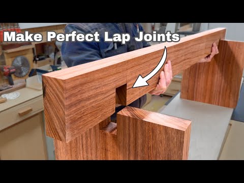 How To Make Perfect Lap Joints /  Fine Woodworking