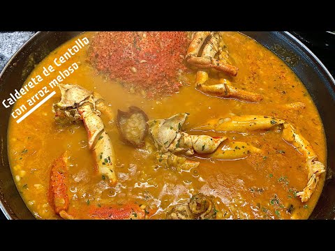 CALDERETA DE CENTOLLO CON ARROZ MELOSO🦀🍚