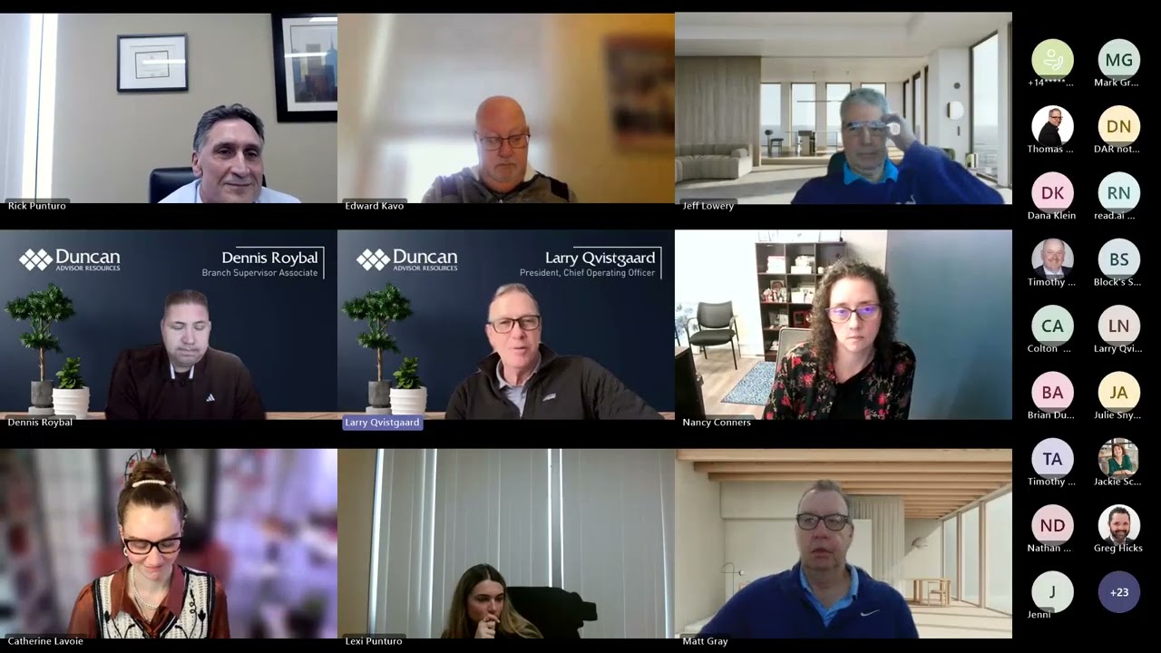 01/21/26 Compliance: Tax Time Resources, Trusted Contact Changes; Business: CIR Conference Recognition Updates, 2027 Cambridge Recognition Event Qualification Levels, CIRStatements Training; Presentation: Special Advisor Growth Panel with Julie and Rick