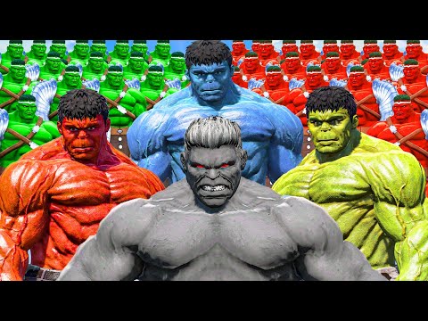 World War Hulk | Blue & Red Hulk & Grey Hulk & Hulk Planet SMASH - What If