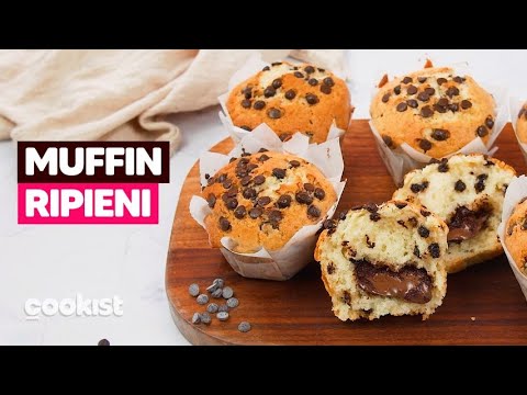 MUFFIN SOFFICI ripieni al cioccolato: golosi e facili da preparare! 😋