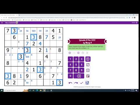Puzzle: Basic Sudoku (check warning in description) (Hindi)