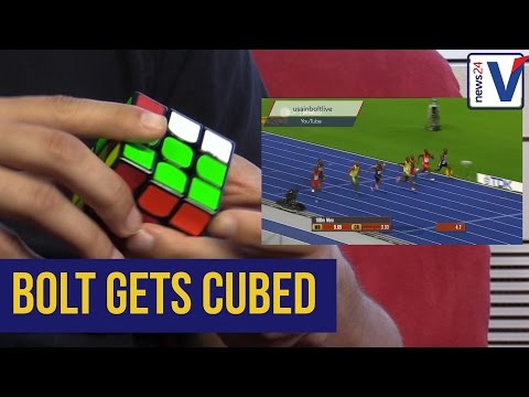 Anthony Brooks defeats the Rubiks cube faster than Usain Bolt's 100m sprint