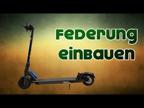 Federung beim E-scooter einbauen | mehr Fahrkomfort | schritt für Schritt Tutorial | lohnt es sich ?