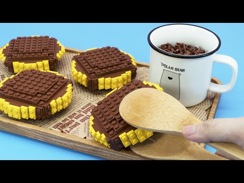 Lego Custard Cream / Stop Motion Cooking & ASMR
