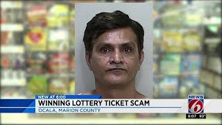 Clerk accused of stealing winning lottery ticket