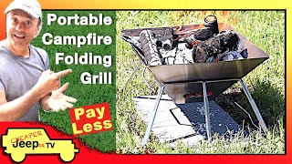 Portable Folding Campfire Grill
