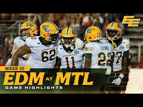 GAME HIGHLIGHTS: Week 10 - Edmonton Elks vs Montreal Alouettes | 08.08.25