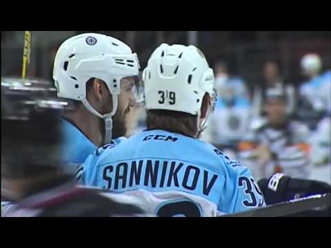 Former Flyer Andrej Meszaros scores his first KHL goal as a Siberian!