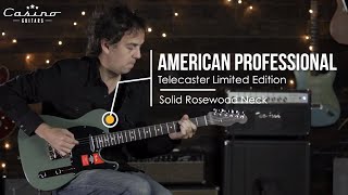 Video thumbnail for American Professional Telecaster Limited Edition Solid Rosewood Neck by Casino Guitars