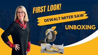 Dewalt Miter Saw Unboxing and First Use: Model DWS715