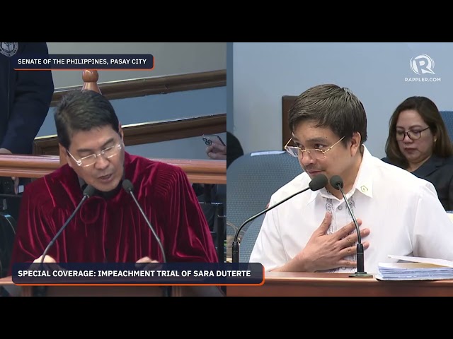 LIVE UPDATES: Impeachment trial of Vice President Sara Duterte