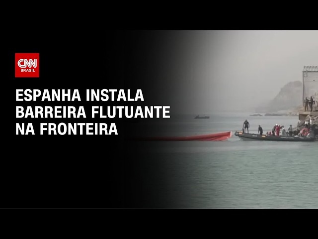 Espanha instala barreira flutuante em Ceuta após caos na fronteira | AGORA CNN
