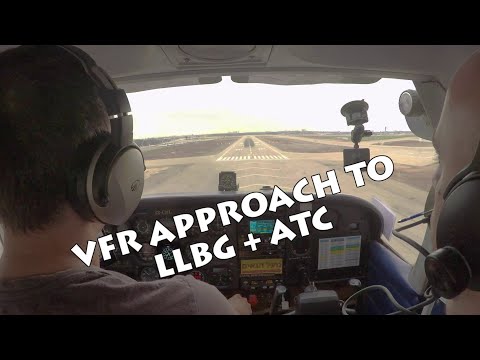 VFR ATC - Cross country Herzeliya to Masada [LLHZ - LLBG pt1][English & Hebrew].
