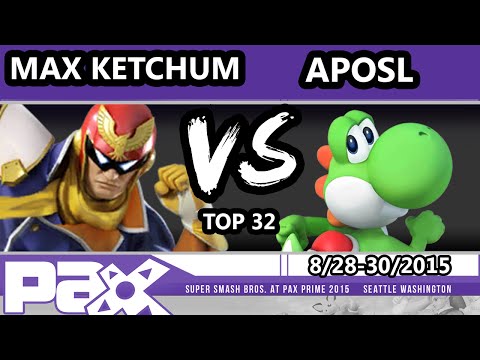 S@P - Max Ketchum (Captain Falcon) vs VGBC | Aposl (Yoshi) SSB4 Top 32 - Smash Wii U - Smash 4