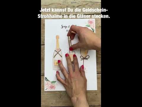Originelles DIY Geldgeschenk zur Hochzeit 🥰