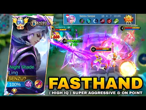 LING FASTHAND ( HIGH IQ ) CARRY THE TEAM | PERFECT ROTATION LING GAMEPLAY MOBILE LEGENDS