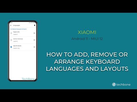 How to Add, Remove or Arrange Keyboard languages and layouts - Xiaomi [Android 11 - MIUI 12]