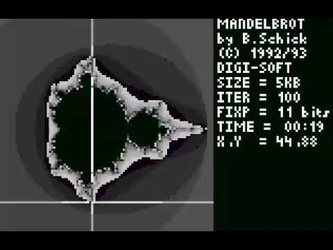ATARI LYNX MandelBrot Demo by Bastian Schick 1996 PD MANDEL BROT