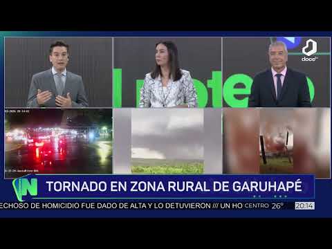 #ElNoticiero: un tornado en Garuhapé y un temporal golpeó a Posadas