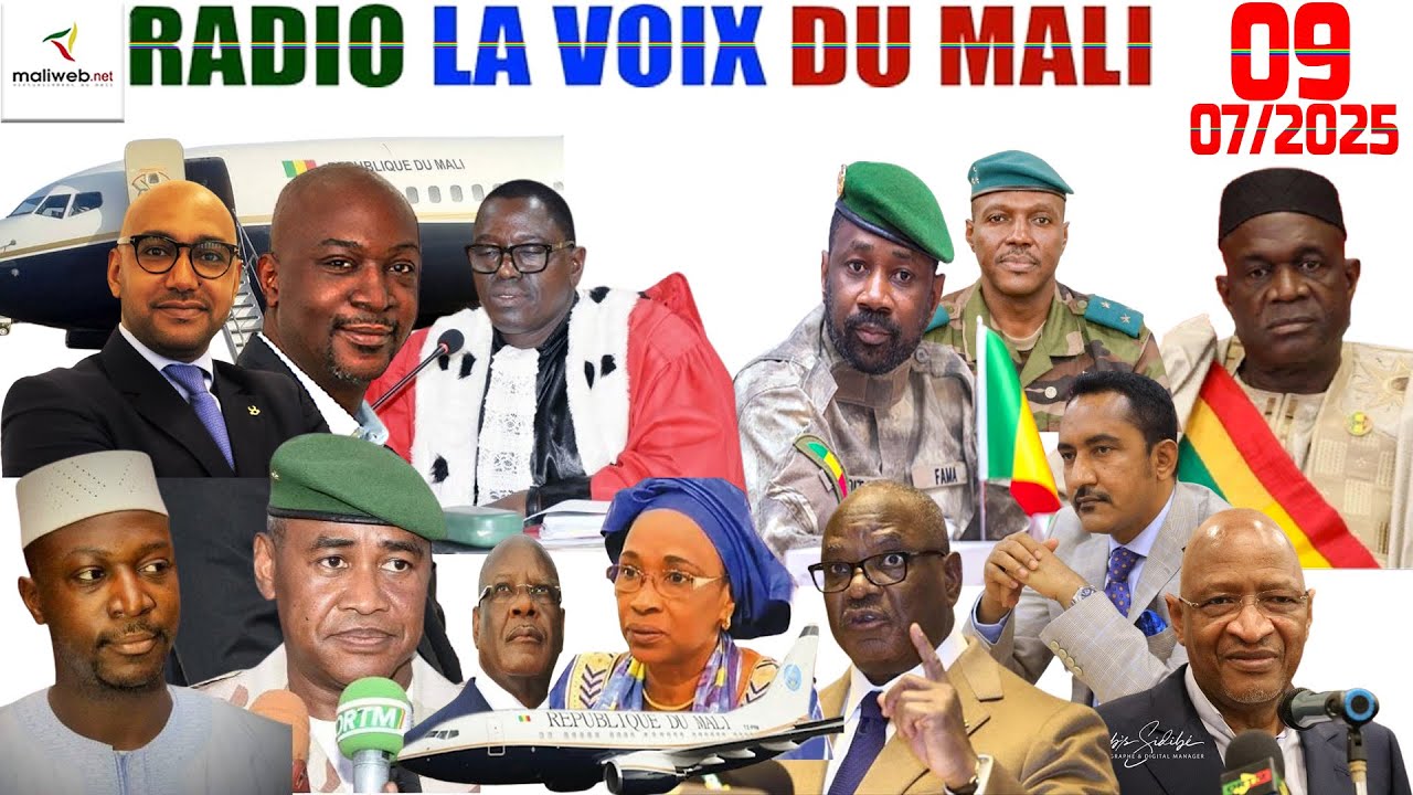 La Revue de Presse de la RADIO LA VOIX DU MALI du 09 Juillet 2025