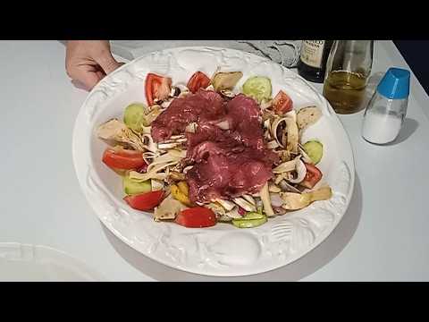 Insalata Bella mista di fantasia con carpaccio di Manzo. #insalate #carpaccio #prosciuttocotto