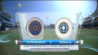 Hyderabad Vs Kerala Paytm Syed Mushtaq Ali Zonal League 2016-17 Full Match Highlight #teamclub