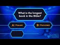 General Bible Trivia Game for Kids